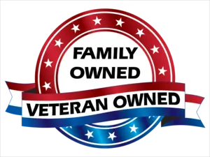 Family Owned, Veteran Owned badge