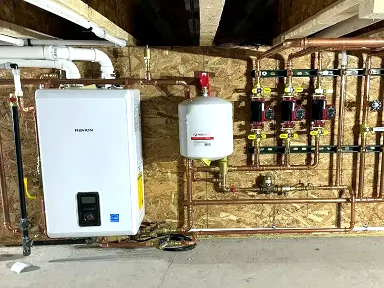Combi boiler and manifold install