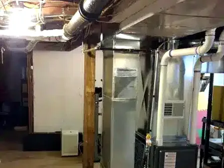 Basement mechanical room work