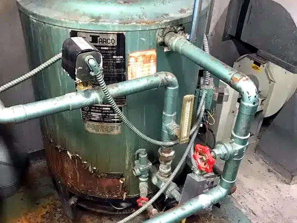 Older boiler serviced, not replaced