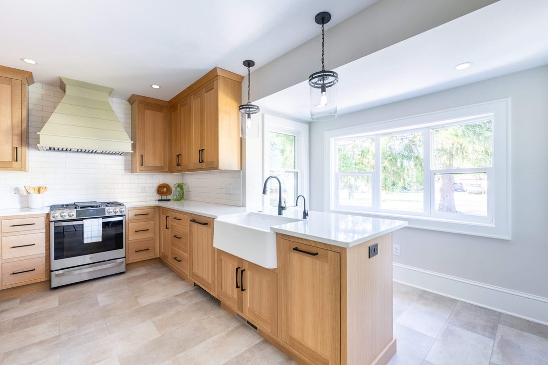Farmhouse sink kitchen remodel