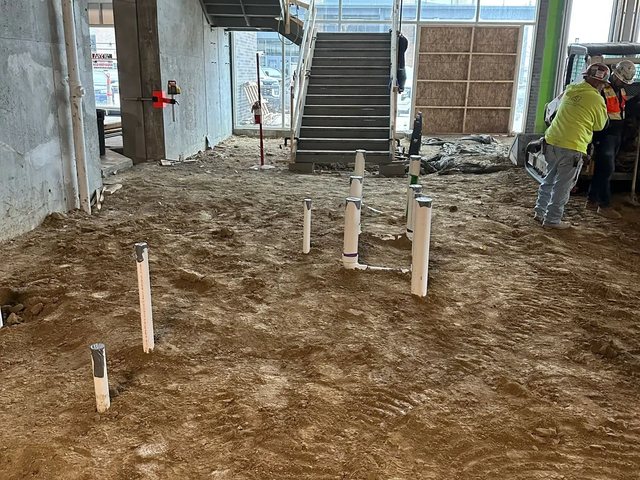 Commercial rough-in plumbing