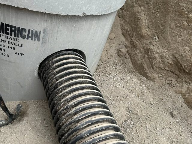 Drainage pipe installation