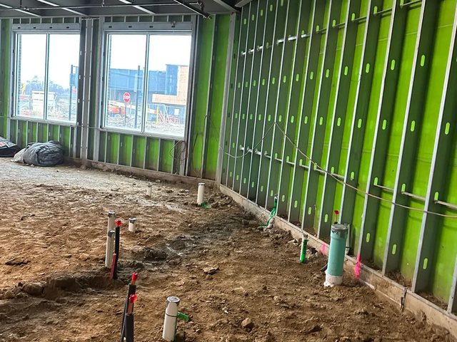 Commercial plumbing project