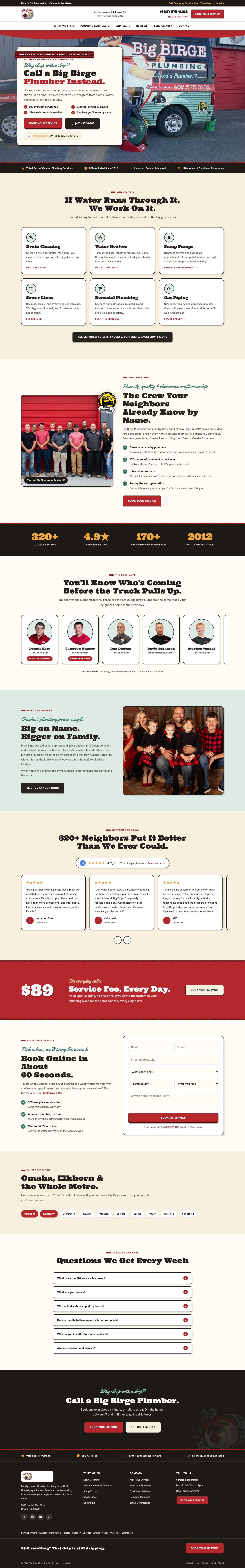 Big Birge build full page