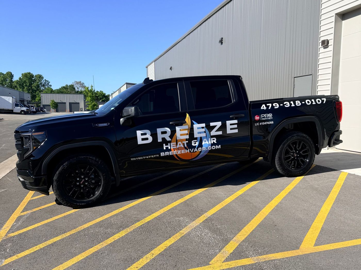 Breeze Heat and Air service truck