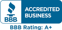 BBB Accredited Business, A+ rating