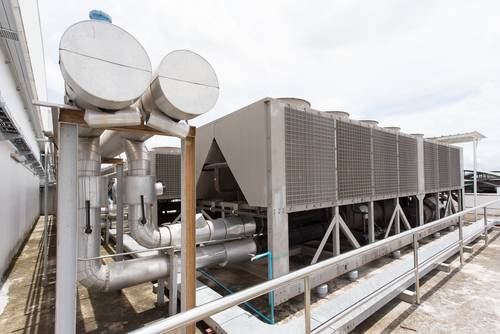 Commercial rooftop HVAC project