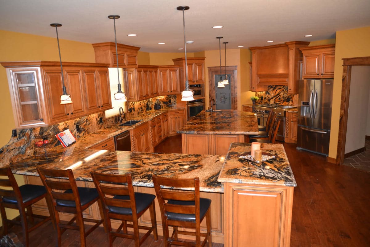 Granite countertop kitchen installation by Granite Works