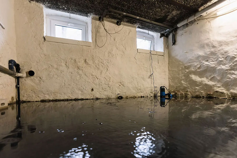 Why people call. Standing water after a storm.
