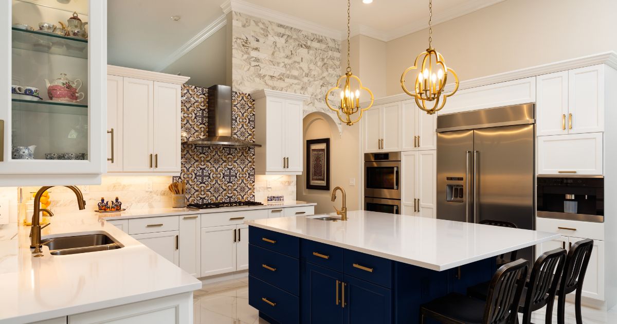 Remodeled kitchen with new plumbing