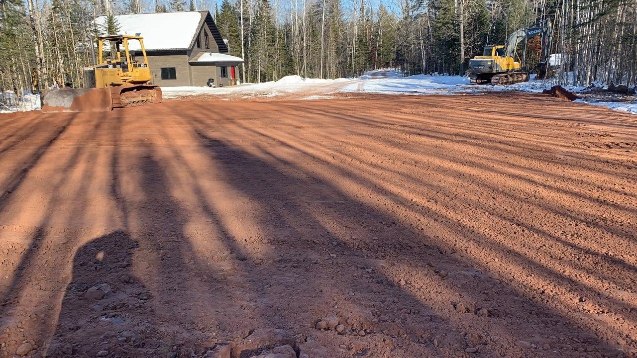 Finished graded pad ready for concrete