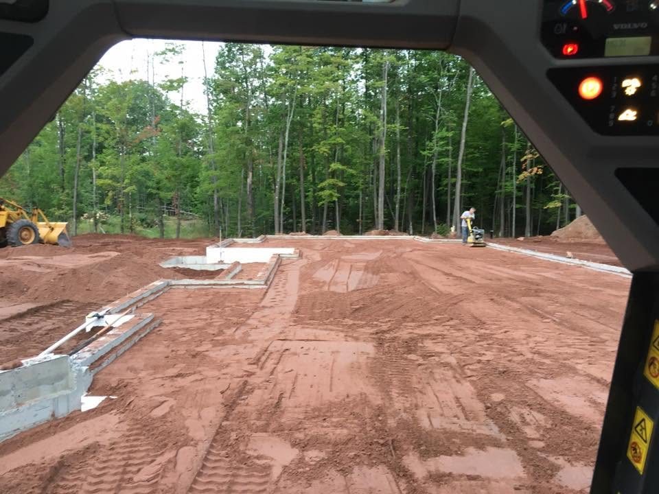 Foundation site prepped for a new build