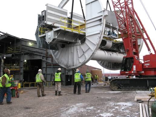 Rotary car dumper replacement