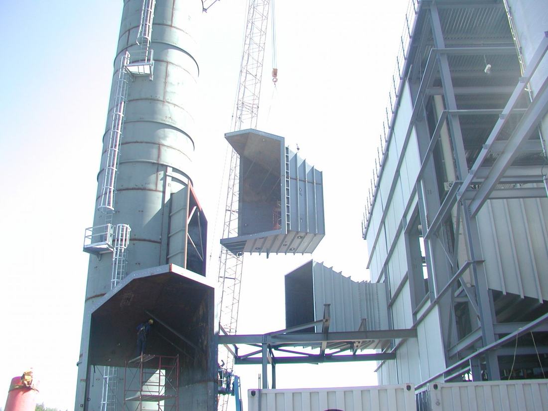 Venturi wet scrubber installation at Keetac