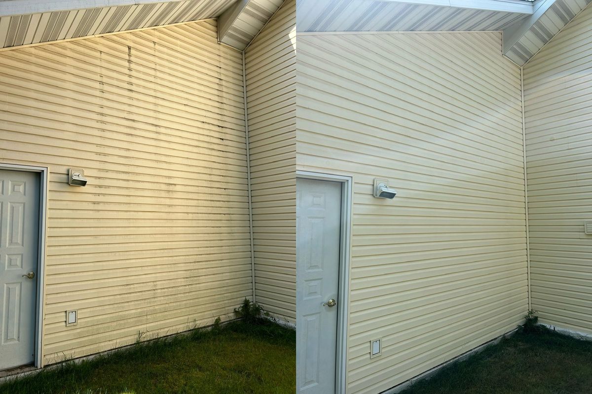 Fresh siding, same day