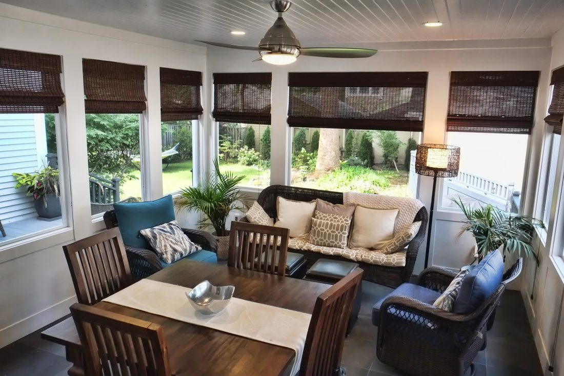 Four-season sunroom addition