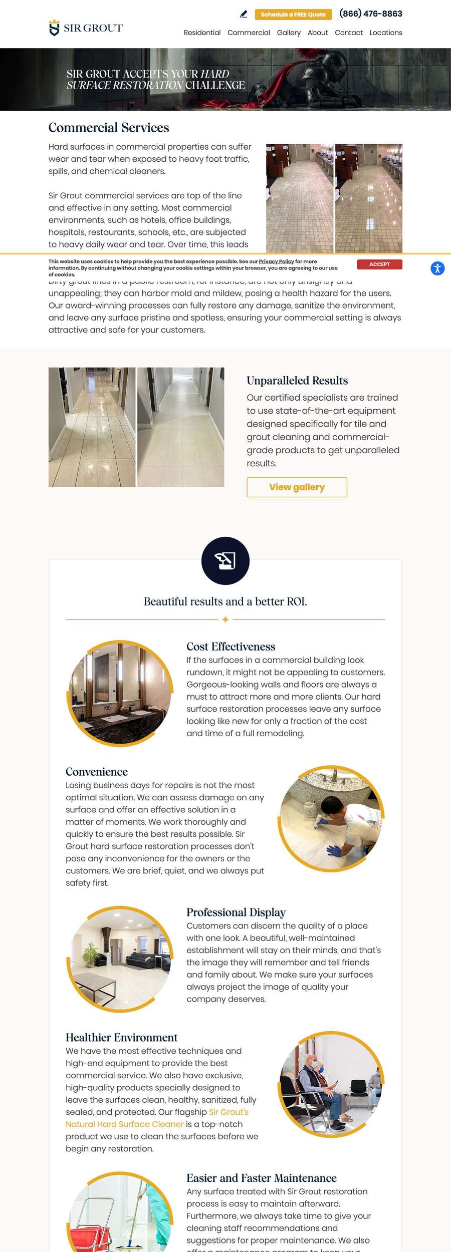 Sir Grout Commercial full page