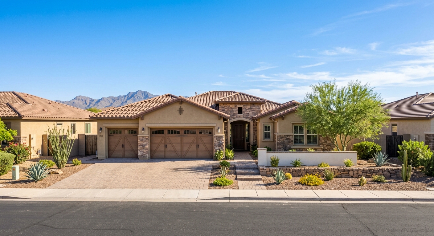 Newer suburban home in a Chandler neighborhood