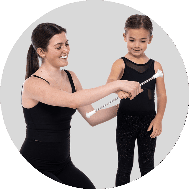 A Sterling Silver teacher with dancers