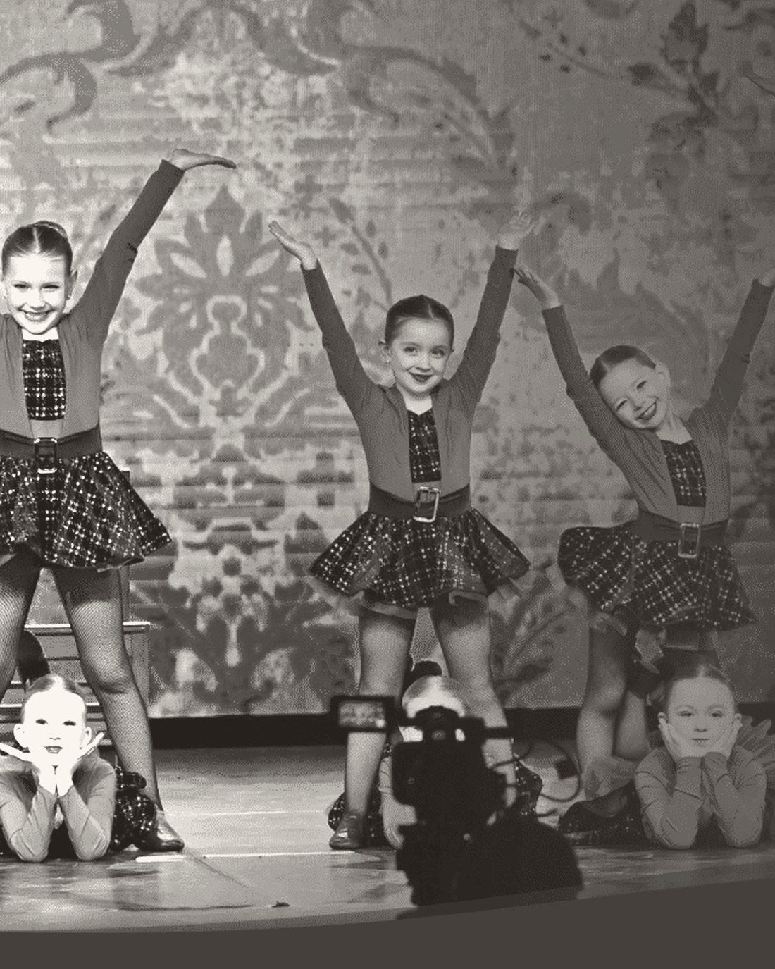Sterling Silver dancers on stage