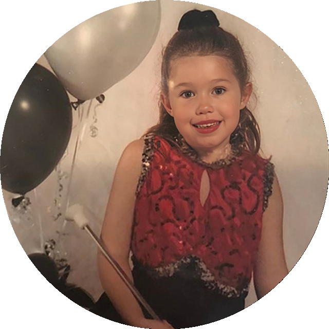 A Sterling Silver dancer as a child