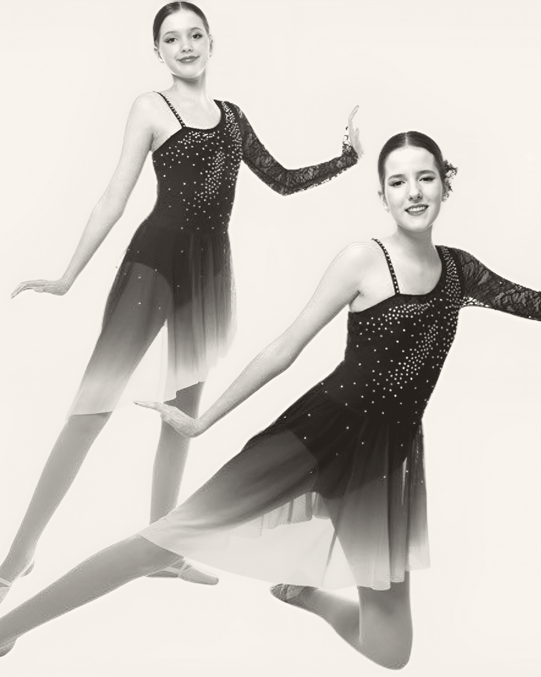 Sterling Silver dancers performing a duet