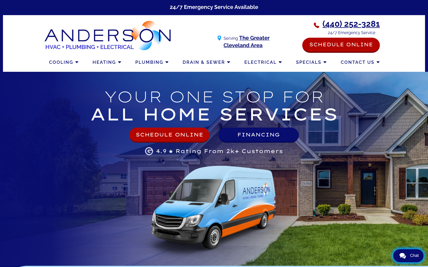 Anderson HVAC desktop hero